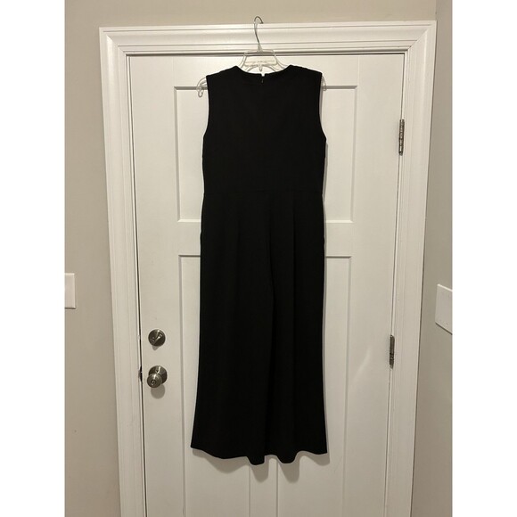 Calvin Klein Women's Sleeveless Front Zip Full Length Jumpsuit size 12 Stretch - Picture 8 of 9